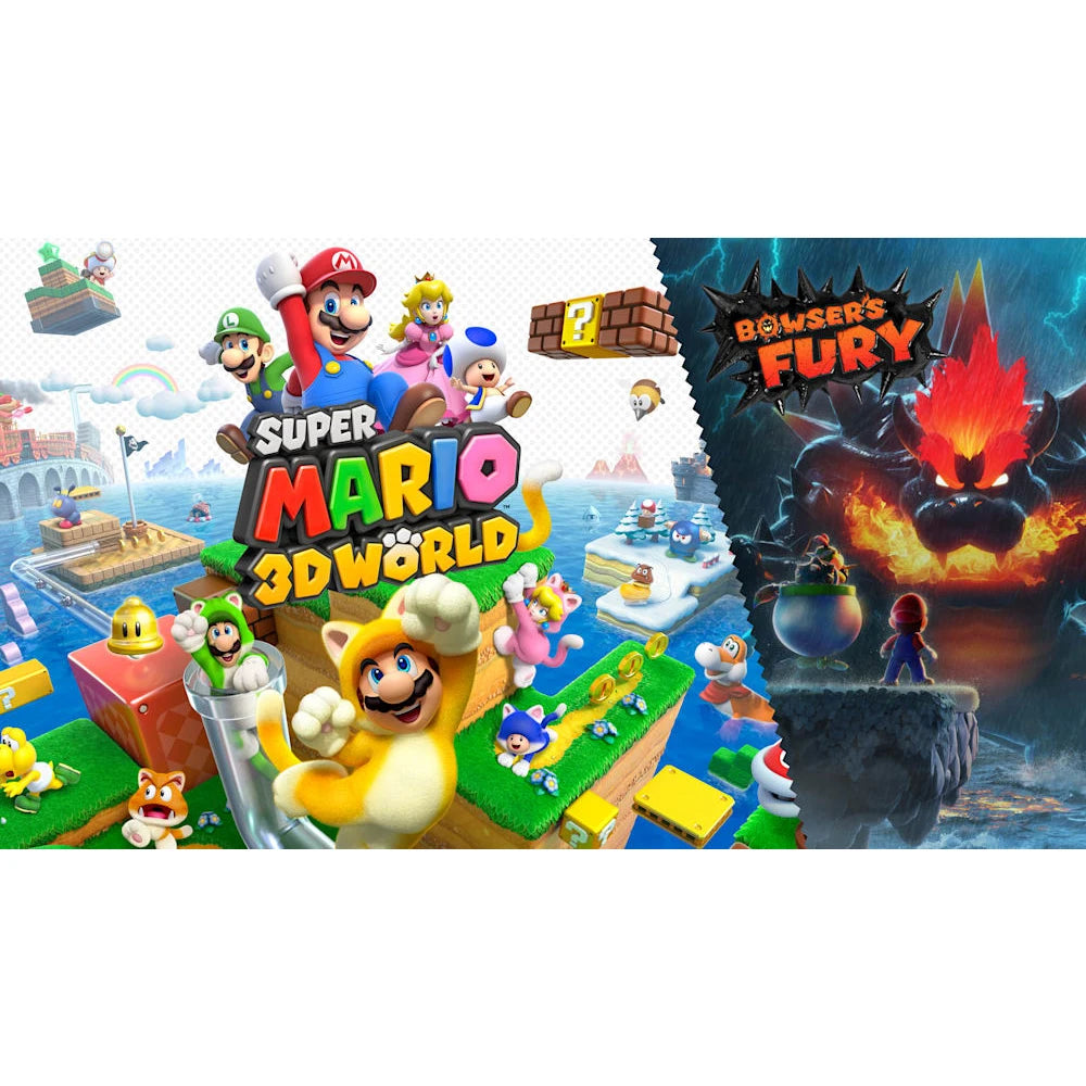 Super Mario 3D World Bowser Fury Nintendo Switch Game Deals Official Physical Game Card Action Genre for Switch OLED Lite