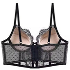 Push Up Lace Lingerie Set for  Women, Sheer Chemise with Soft Underwire Bra, Fishbone Teddy, Sexy Bridal Honeymoon Outfit, S-XL