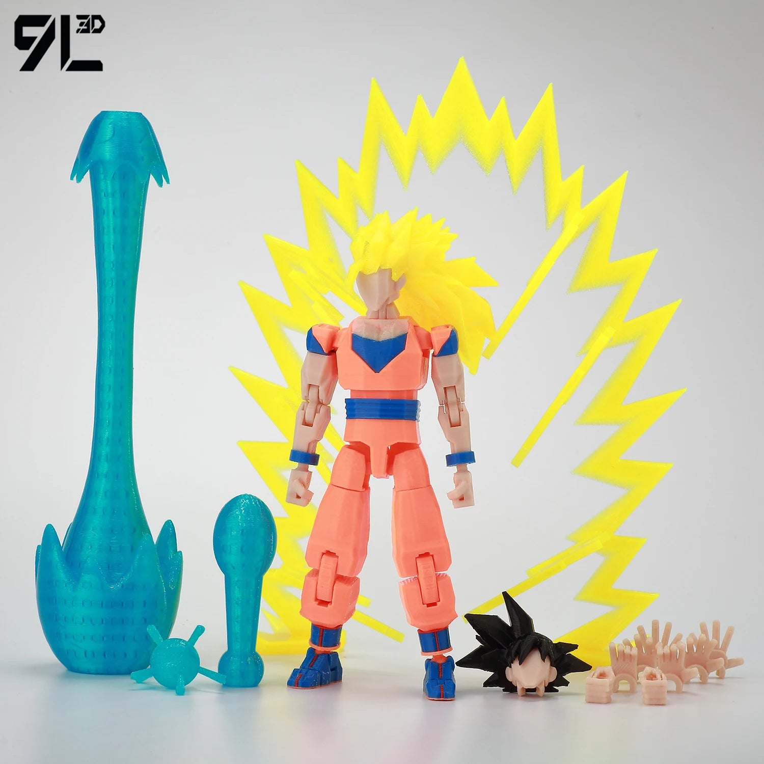 9L3D Printed Dragon Ball Son Goku Vegeta Beerus Frieza Anime Lucky13 Dummy13 Titan13 Action Figures Multi-Jointed Movable Toys