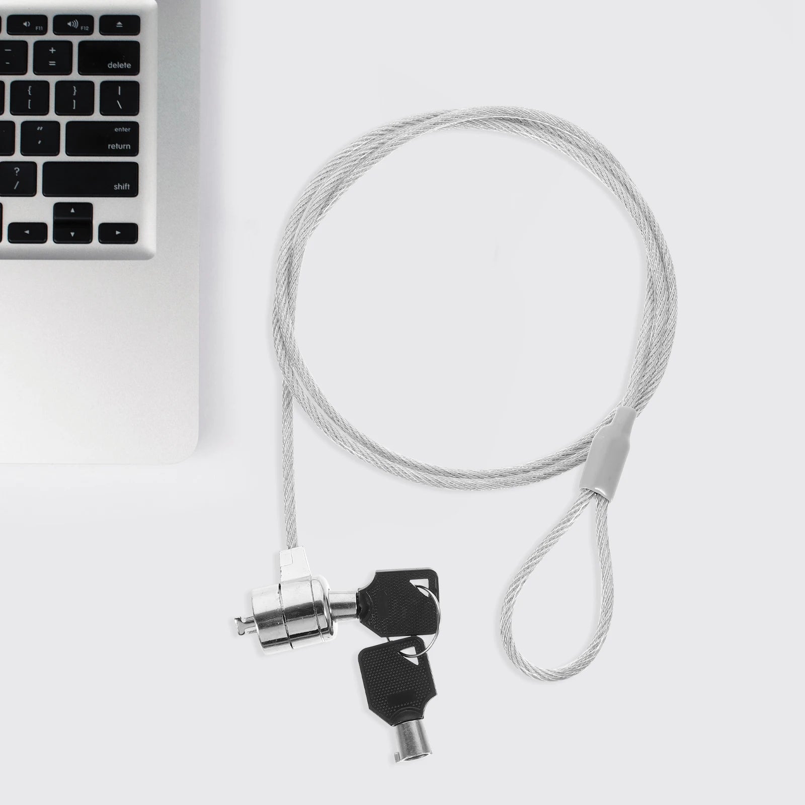 2 Sets Laptop Lock Flexible Security Cable Computer Locks With Keys Alloy Safe Wire Office Notebook Lock Security Cable Laptop