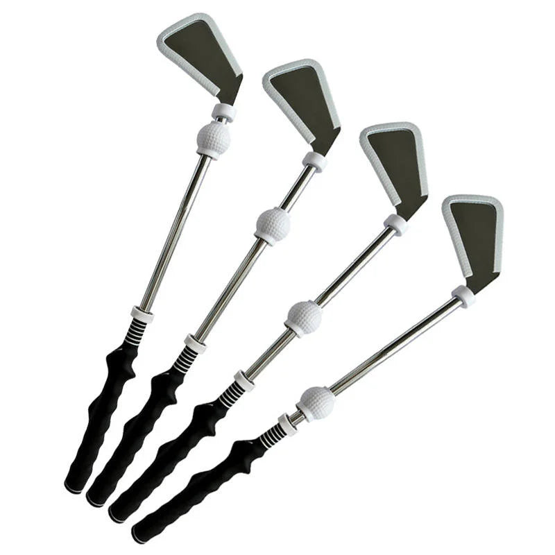 Retractable Golf Swing Training Aid,Rhythm Click Sound Warm Up Golf Swing Trainer,Golf Grip Trainer Attachment -Strength & Tempo Main image