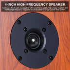 High Power Passive Speakers 8 Inch Floor Standing 3 Way Home Audio System 90dB Sensitivity Wooden Hifi Speakers A Pair