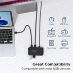 MZX USB 3.0 Switch KVM Switcher Selector KM Hub Docking Station Dock 2 Computer Laptop PC Accessories Share Keyboard for Macbook