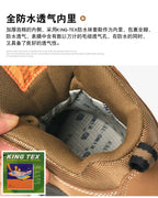 RAN Cow Leather Hiking Boots Men For men Outdoor Sport Walking Sneakers trekking Snow Shoes women Climbing Mountain Hunting boot