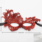 Set of 2, Couple's Elegant Black Lace Masquerade Masks for Costume Parties