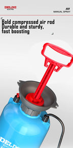 DELIXI ELECTRIC 3/5/8L Garden Sprayer Hand Pump Pressure Sprayer,Multi-Purpose Hand Pressure Garden Sprayer,for Lawn Garden