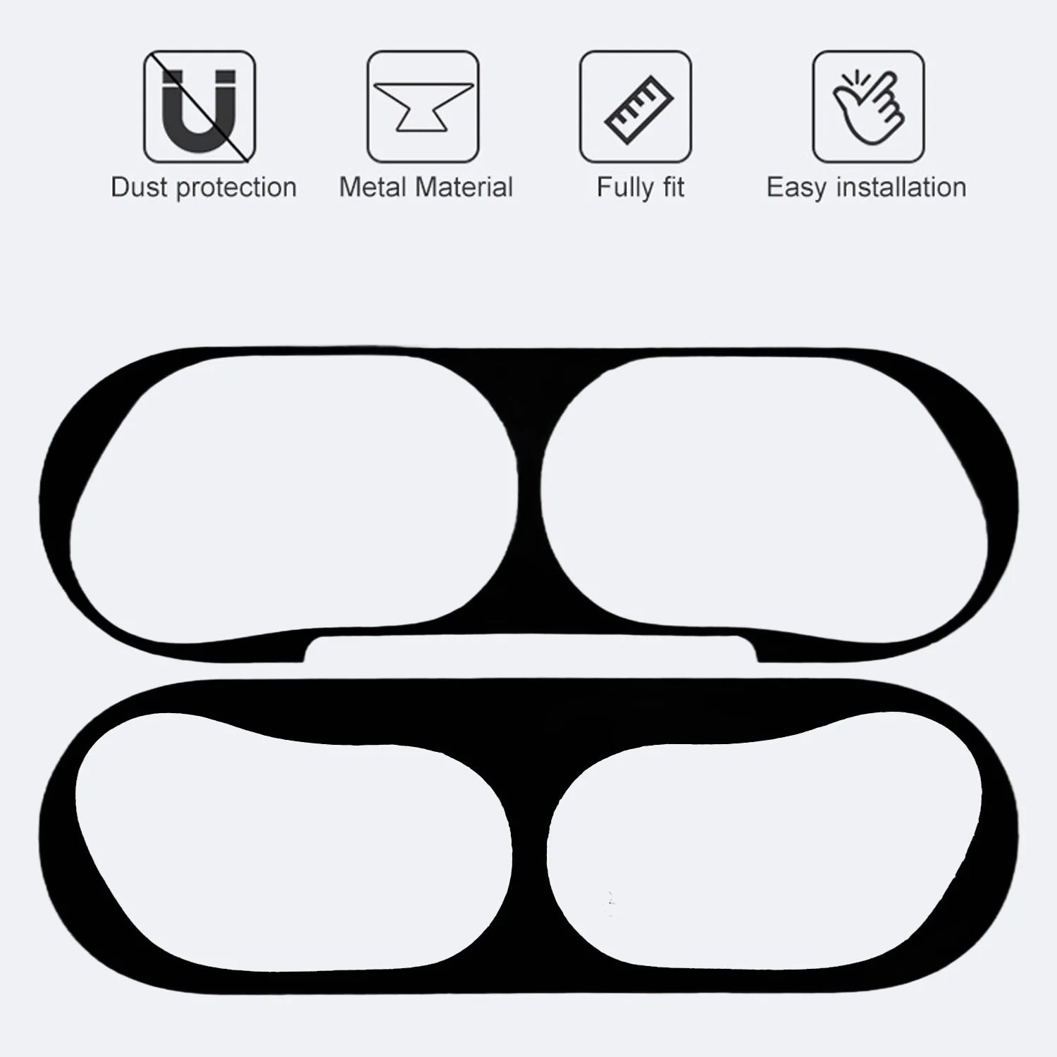 Metal Dustproof Film for Airpods Pro 3 Guard Sticker Anti-Scratch Protectors Ultra Thin for Airpod Pro3 Case Accessories