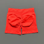 HISTELLO Impacts Shorts 4.5" Women Fitness Sports Biker Shorts Low Waist Gym Short Workout Scrunch Butt Yoga Seamless Leggings