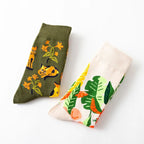 1 Pair Women Socks Cartoon Dog Octopus Flower Plant Kawaii Funny Casual Female Cotton Sock Hosiery Streetwear Harajuku Crew Sock