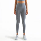 SOISOU Nylon Yoga Pants Gym Leggings Women Girl Fitness Soft Tights High Waist Elastic Breathable No T Line Sports Pants