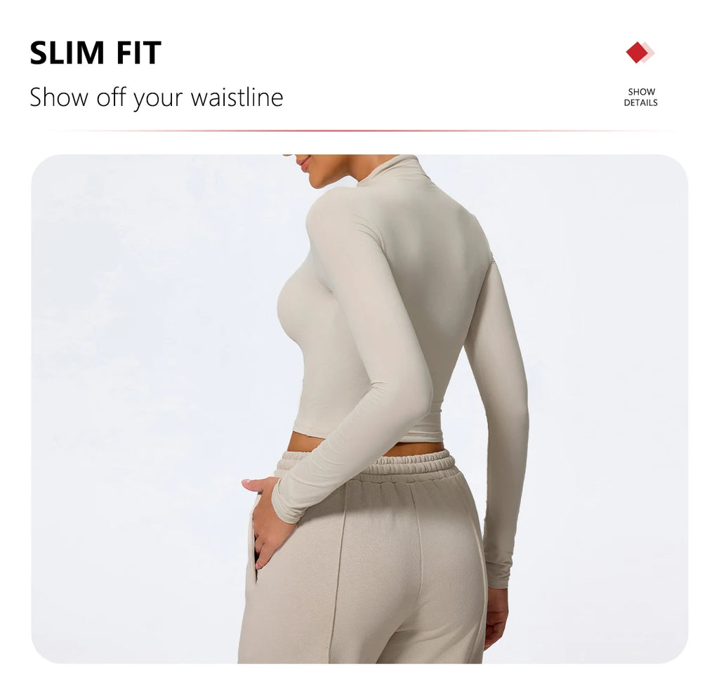 Hearuisavy Summer Women's Fitness Long Sleeved Shirt Lightweight Gym Workout Top Breathable Quick Drying Yoga Clothing Sportwear