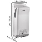 SucceBuy Hand Dryer Machinery Automatic High-speed Jet Double-sided Secure Robust Material Blade for Washroom Multicolor