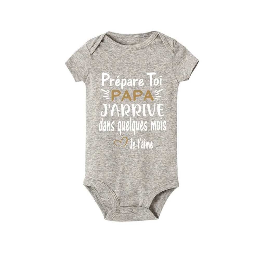 Prepare Yourself PAPA I'm Coming In A Few Month Announcement Pregnant Baby Bodysuit Boy Girl Toddler Jumpsuit Infant Shower Gift