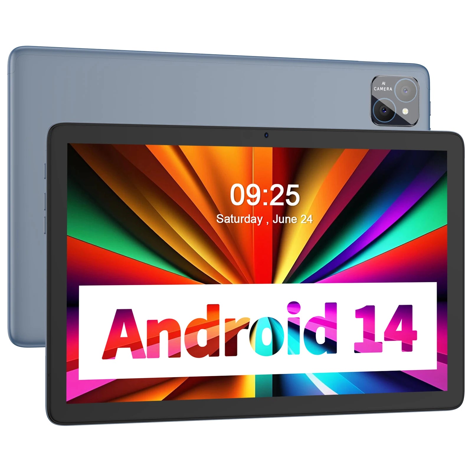 PRITOM TAB11 Android 14 Tablet, 10 Inch, Octa-Core, 5G WiFi6, 128GB, 8000mAh, HD IPS Display, Dual Camera, Bluetooth, FM, TYPE C Main image