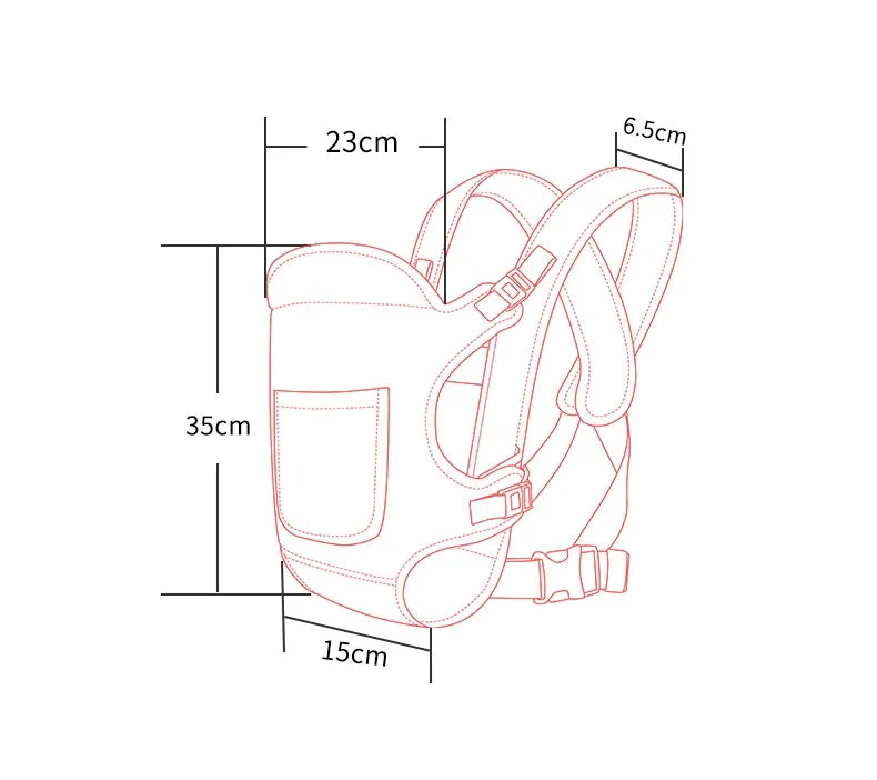 Baby Going Out Safety Carrier Sling Multifunctional Shoulder Baby Carrier Four Methods Front and Back Versatile for All Seasons