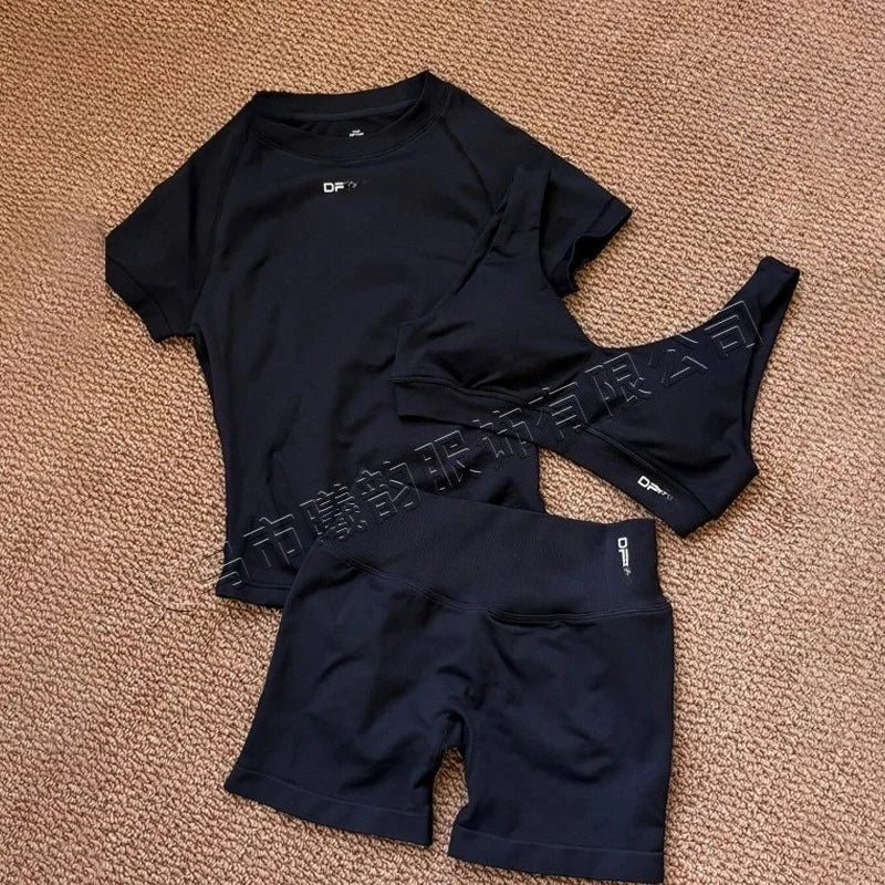 Women's Yoga Three-Piece Set, Running and Fitness Apparel Main image