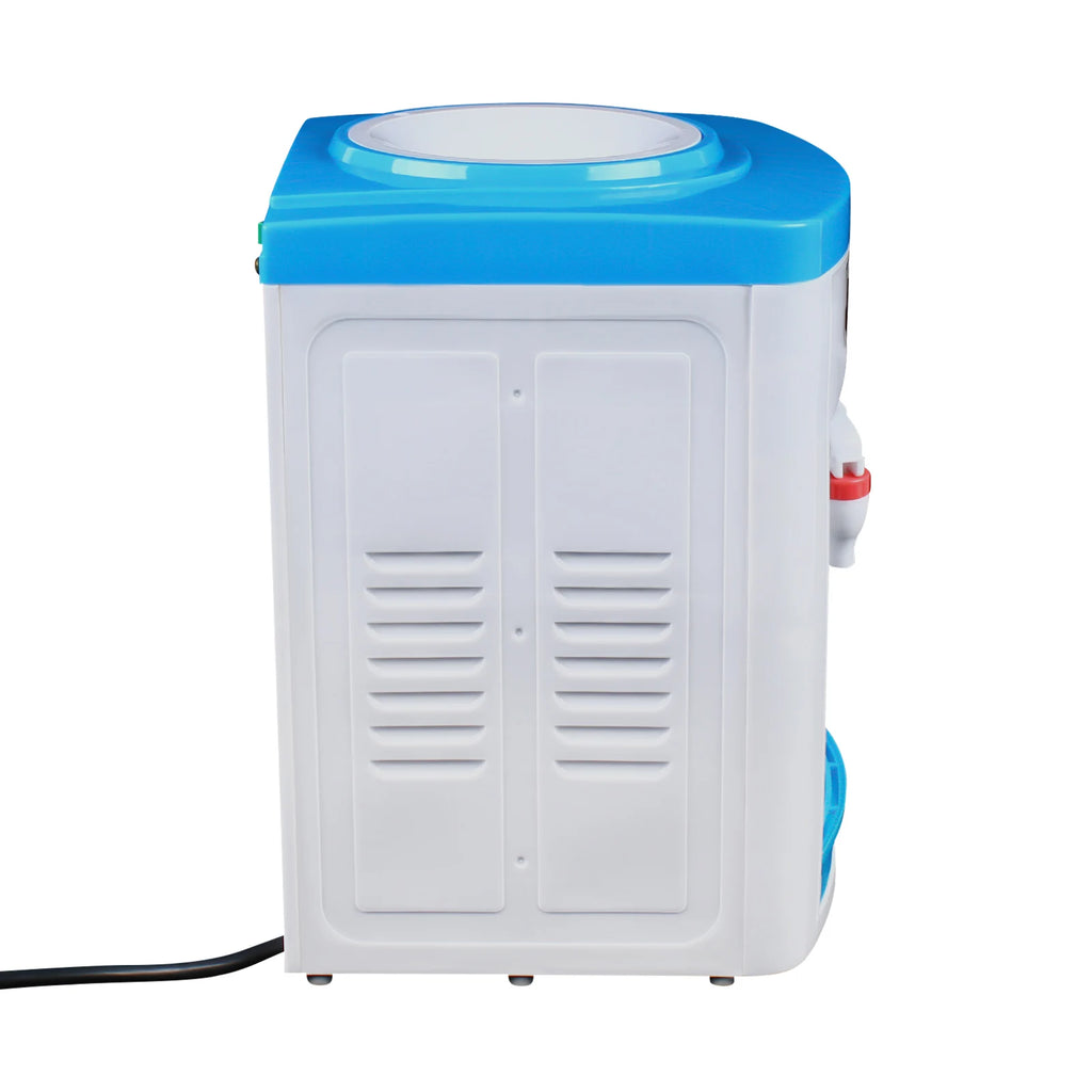 Compact Hot and Cold Water Dispenser, Energy-Saving Desktop Water Cooler Stainless Steel Mini Drinking Station for Office Home