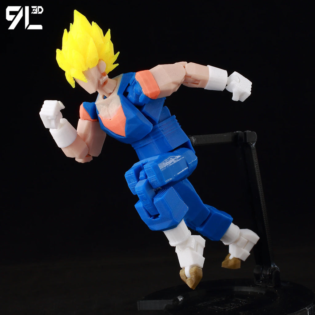 9L3D Printed Dragon Ball Son Goku Vegeta Beerus Frieza Anime Lucky13 Dummy13 Titan13 Action Figures Multi-Jointed Movable Toys