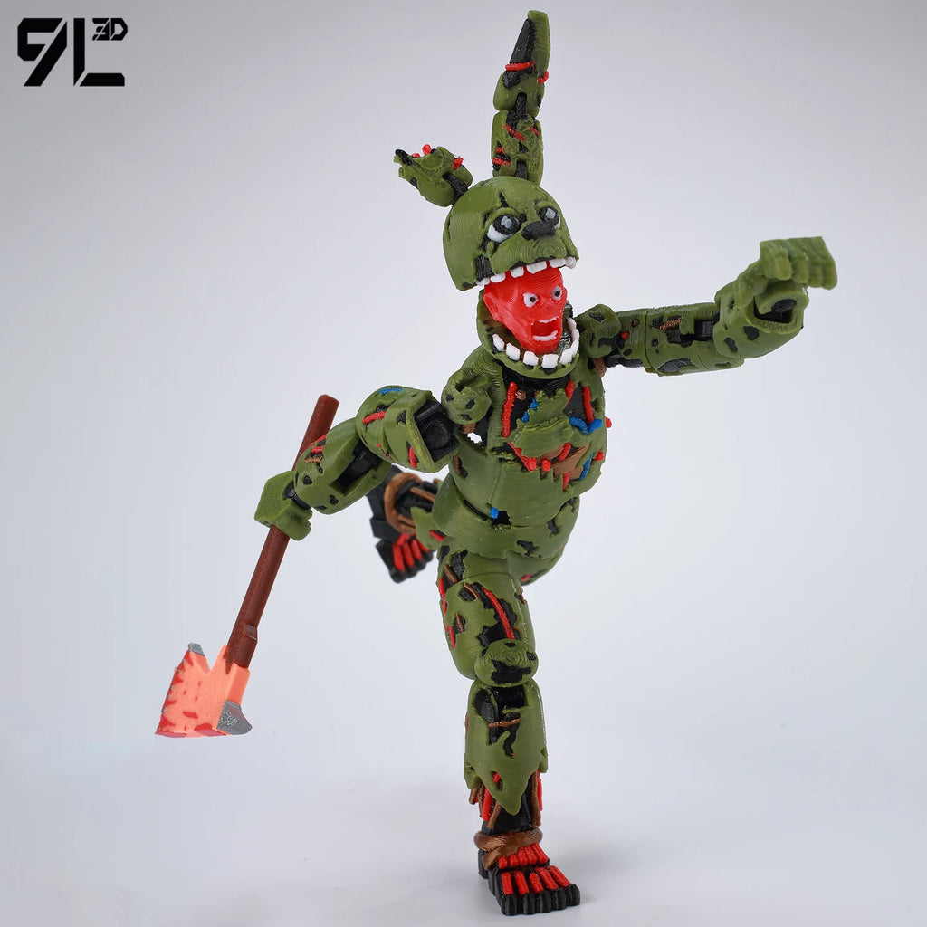9L3D Printed FNAF Freddy Fazbear's Pizza Springtrap Toys Action Figures Anime Model Lucky13 Dummy13 Titan13 Ornaments Gifts