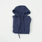 Women's hooded breathable outdoor running fitness yoga suit, woolen cardigan long sleeved top