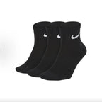 Nike Logo Athletic High-Top Socks Training Mid-Calf Socks Unisex Style Combo Pack White SX7676-100