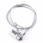 Laptop and PC anti-theft devices, combined security lock, cable chain, 4-digit password