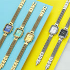 BERNY Square Women Wristwatch Luxury Fashion Quartz watches Minimalist Rectangle Mini Dial Stainless Steel Jewelry Women's Watch