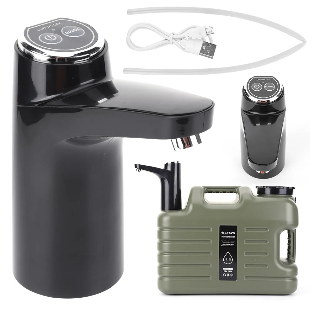 Automatic Electric Water Dispenser USB Barreled Water Pump Water Bottle Gallon Drinking Bottle Switch Water Treatment Appliances