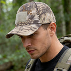 Men's Camouflage Tactical Baseball Cap With 3 Velcro Patches Military Camouflage Hat Cap For Outdoor Jugle Fishing Hiking Caps