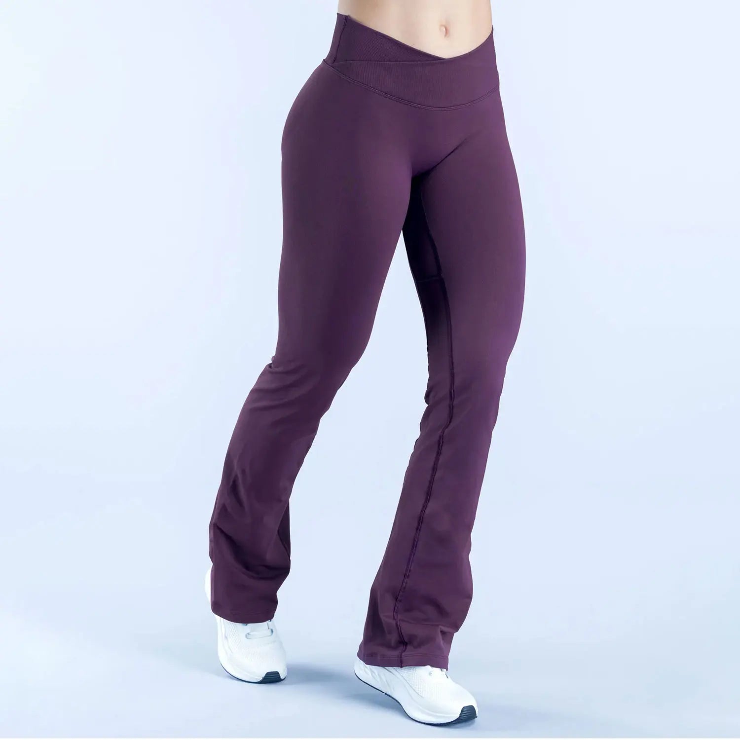 NCLAGEN Vision Flares Women's Gym Fashion Yoga Pants Front Cross High Waist Seamless Sports Leggings Fitness Wide-leg Trousers Main image