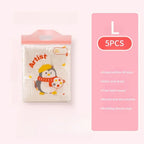 5pcs multi-size maternity bag storage bag Mother and baby outing clothes diaper travel packaging Zipper bag