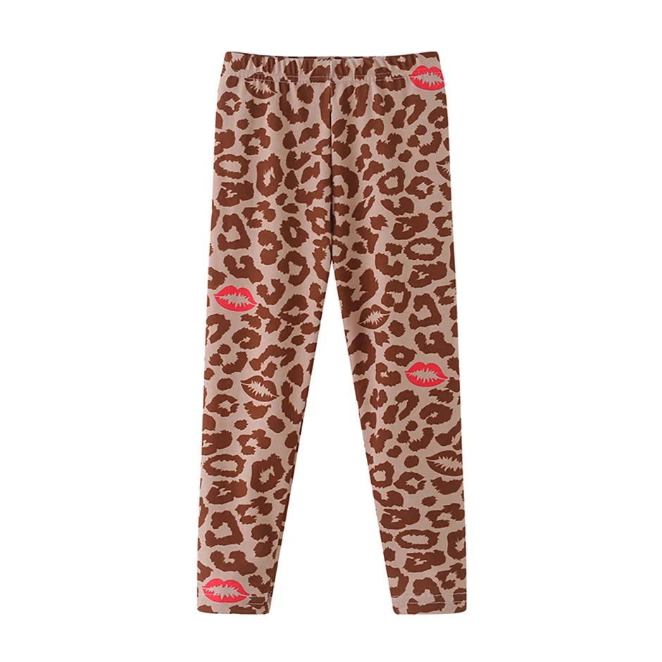 3/4-piece Autumn/Winter Children's Multi-color Combination Fashionable Slim Fit Leggings For Girls Sports And Casual Warm Pants