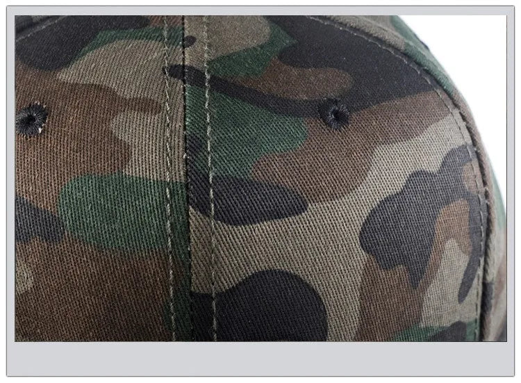Men Baseball Caps Camouflage Breathable Cotton Hat Male Fashion Camo Sport-cap Adjustable Headwear Fishing Hiking Suncap Women