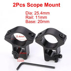 2PCS Hunting Rifle Scope Mount Ring for Dia 25.4mm 30mm 35m Tactical Scope Flashlight 11mm 20mm Picatinny Rail Mount Accessories