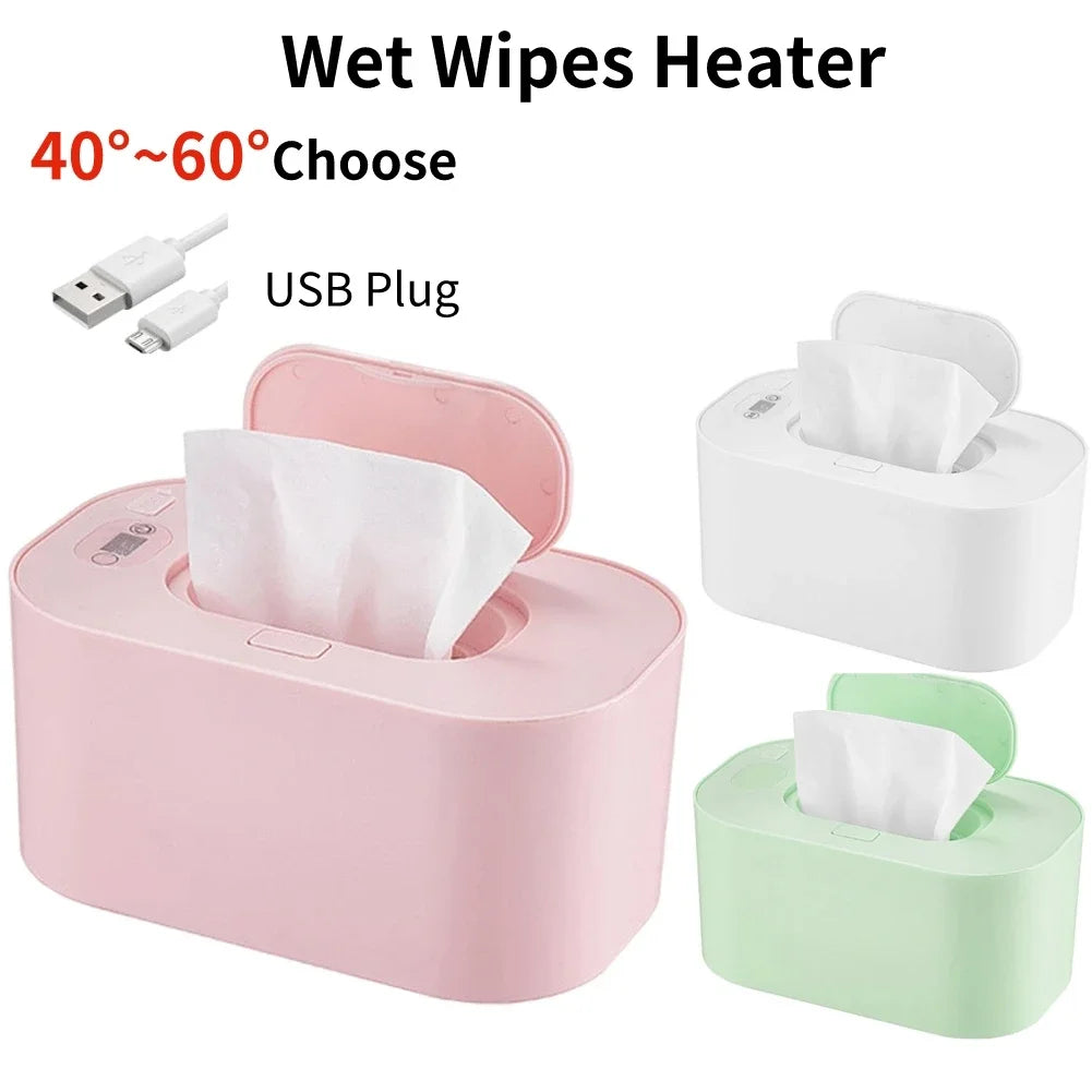 Portable Baby Wipes Heater Thermal USB Charging Warm Wet Towel Dispenser Napkin Heating Box Home Accessories Main image