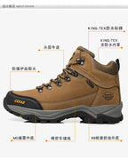 RAN Cow Leather Hiking Boots Men For men Outdoor Sport Walking Sneakers trekking Snow Shoes women Climbing Mountain Hunting boot