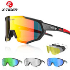X-TIGER Cycling Glasses Polarized Glasses Bike Eyewear Sports Men's Photochromic Sunglasses MTB Road Bicycle Goggles 3/5 Lens
