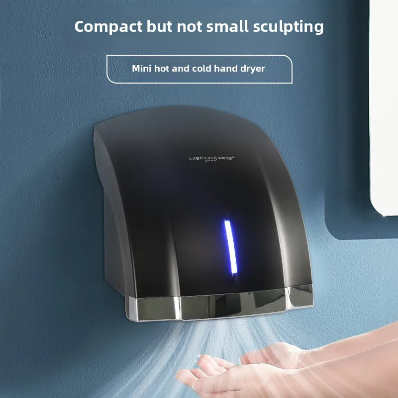 220V  Infrared Induction Wall-mounted Automatic Sensor Bathroom Hand Dryers Cold/Hot Commercial Dryer Machine,High-Speed Drying