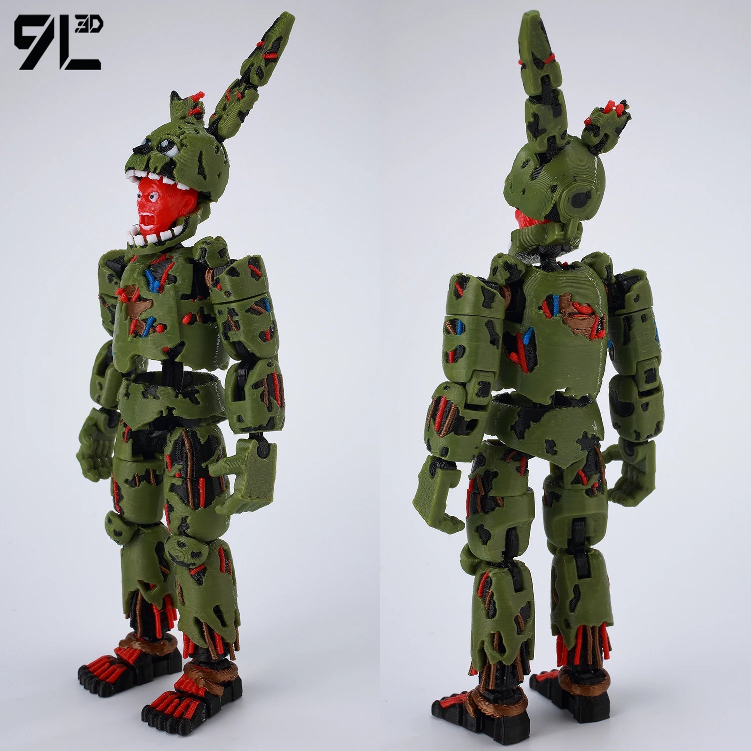 9L3D Printed FNAF Freddy Fazbear's Pizza Springtrap Toys Action Figures Anime Model Lucky13 Dummy13 Titan13 Ornaments Gifts