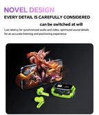 Translation Headphones with Touch Screen Wireless Bluetooth 5.4 Smart  Earphone HiFi Audio High Quality Transparent Case Headset