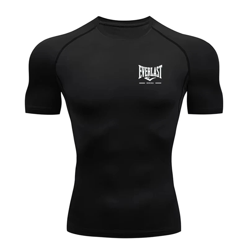 New Men's Compression Running T-Shirt Short Sleeve Gym Fitness Workout Sportswear ZY00139