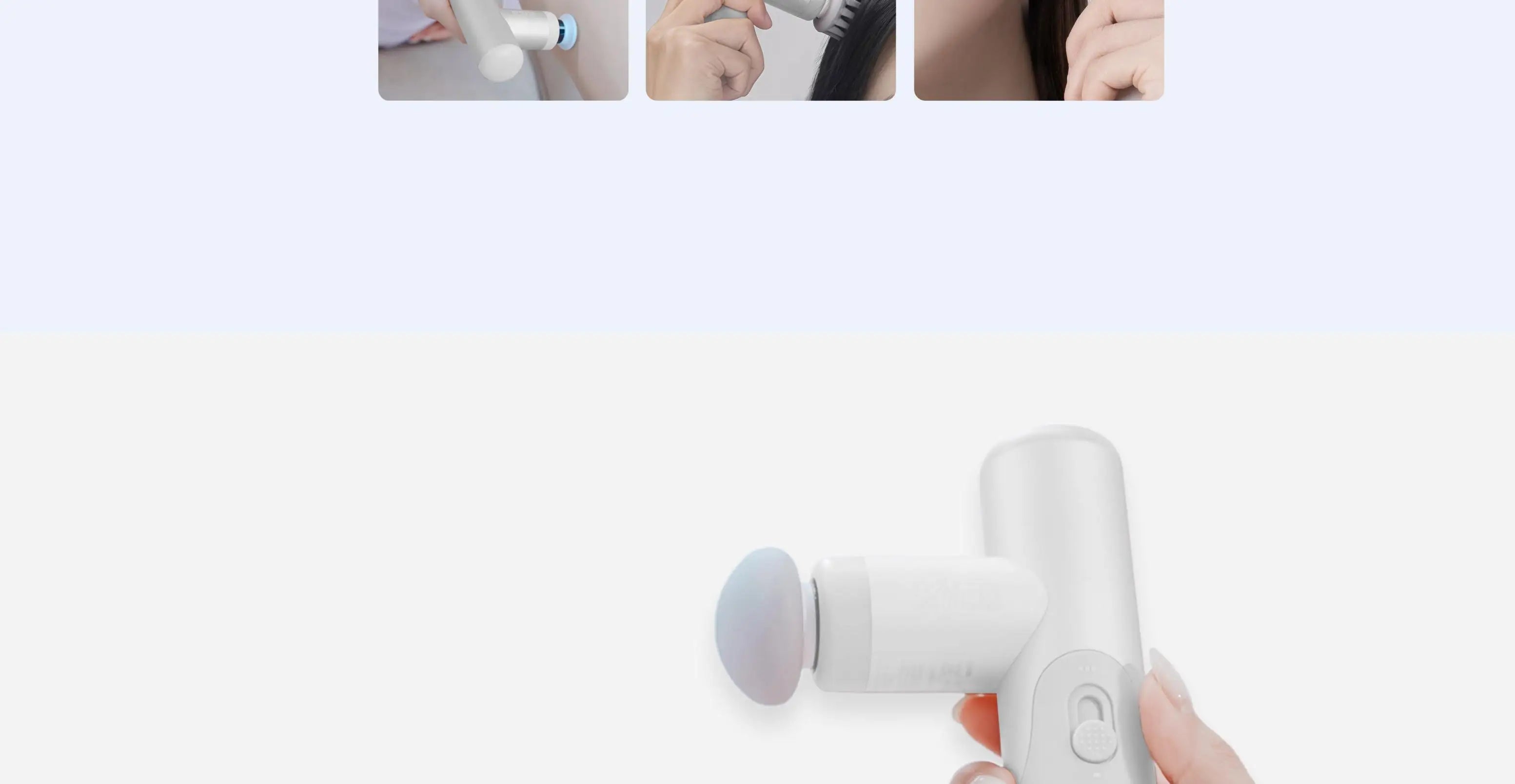 Kica Mini 3 Massage Gun, 3000RPM Stepless Speed, 7kgf Impact Force, 4 Heads, 255g Lightweight Sport Muscle Massager