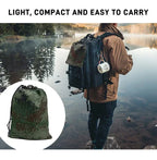 260x140cm Camping Hammock Double Size Parachute with Mosquito Net Rain Fly Tarp Lightweight for Hiking Travel