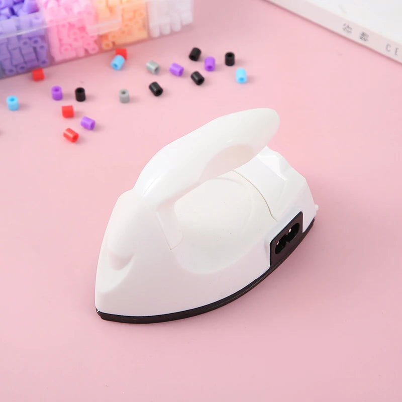 Mini Iron EU Plug Handmade DIY Electric Iron Craft Fuse beads tool Iron Sewing Tools Creative For Ironing Clothes Laundry Device