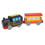 Wooden Locomotive Magnetic Electric Car Train Toys Fit Biro Wooden Diecast Slot Train Track Railway Educational Toys For Kids