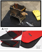 New Outdoor Camping Fireproof Cloth Picnic Barbecue Insulation Mat Flame Retardant High Temperature Fire Blanket Fiberglass Mat