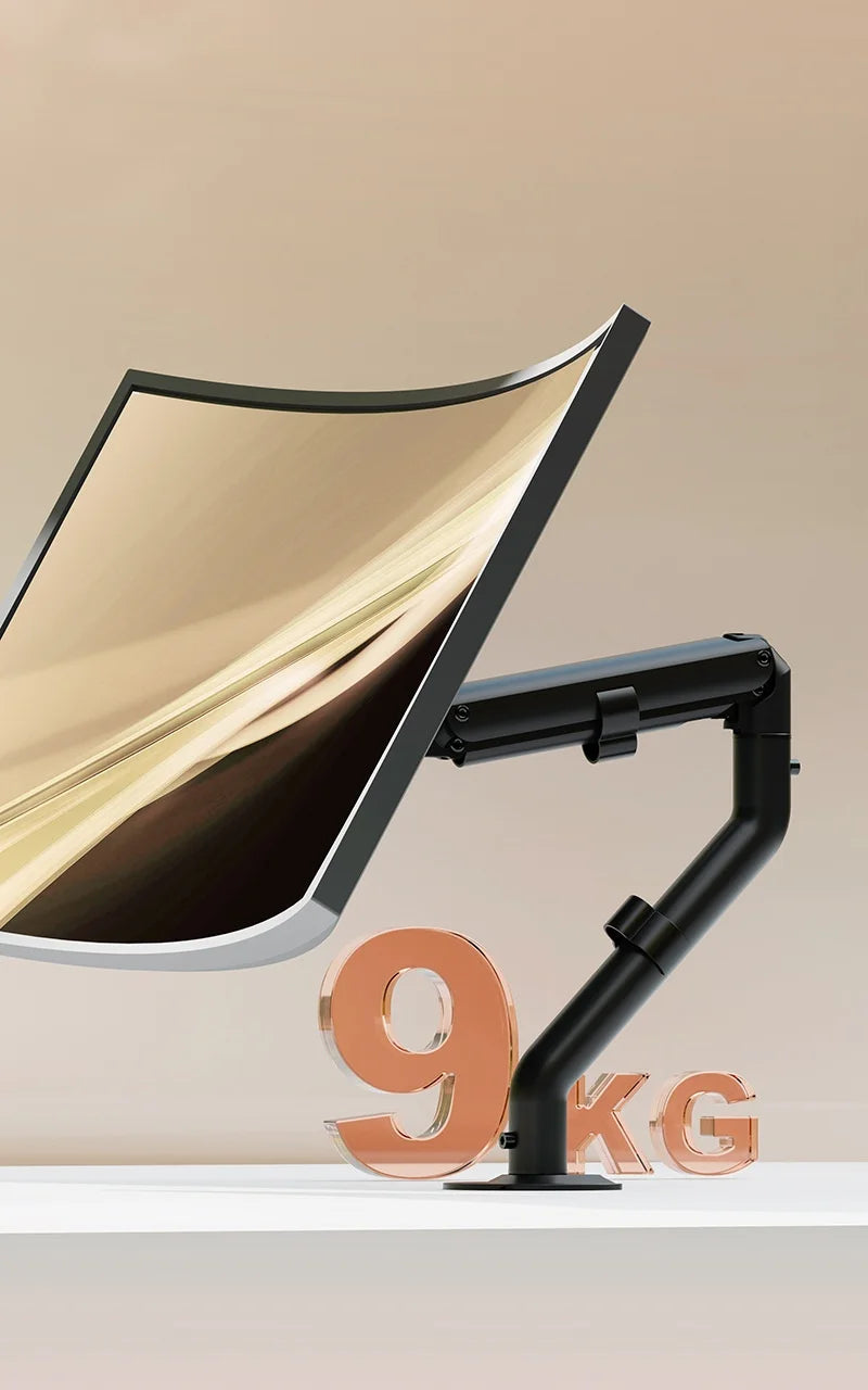 Adjustable display robotic arm for 17 to 32 inches heat dissipation desktop computer monitor stand