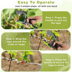 Tomato Binding Machine - New Gardening Tool for Seedling Vine Binding Vegetable Tapener Tapes for Home Garden Branch Tying
