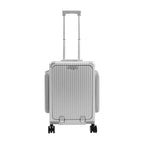 Modern 20in PC Luggage Suitcase Aluminum Alloy Hard Shell Travel Suitcase with 4 Wheels 3-open Structure for Trips