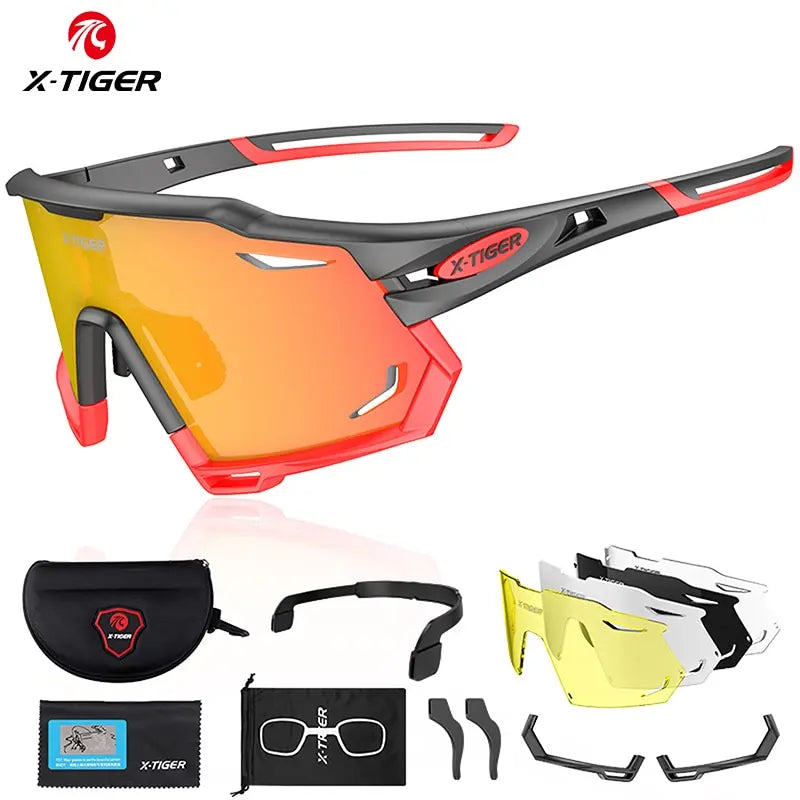 X-TIGER Cycling Glasses UV400 Photochromic Cycling Sunglasses Sports Polarized Men's Sunglasses MTB Racing Bike Glasses Eyewear Main image